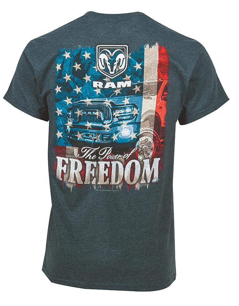 Ram Power of Freedom American Gray T-Shirt